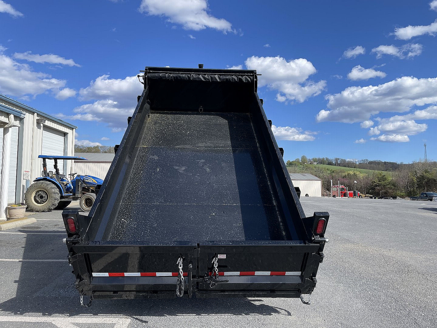 New 2025 Sure-Trac 7X14 Dump Trailer with Hydraulic Jack