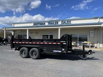 New 2025 Sure-Trac 7X14 Dump Trailer with Hydraulic Jack