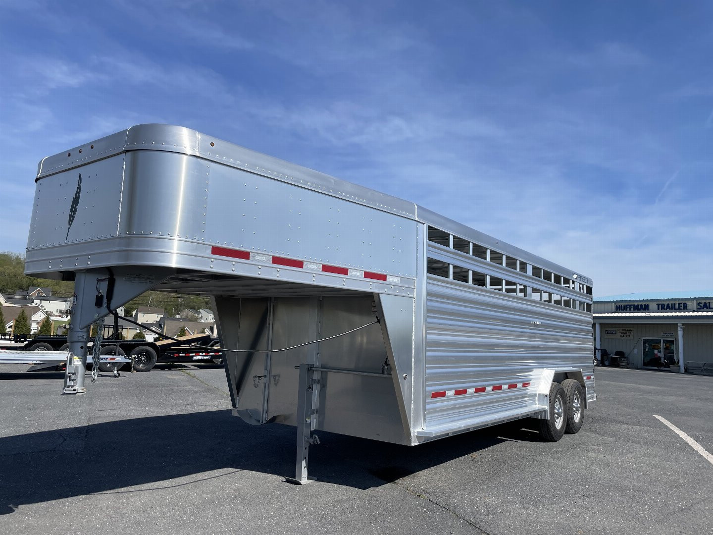 New 2026 Featherlite 7'6"X20'X6'6" Stock Trailer