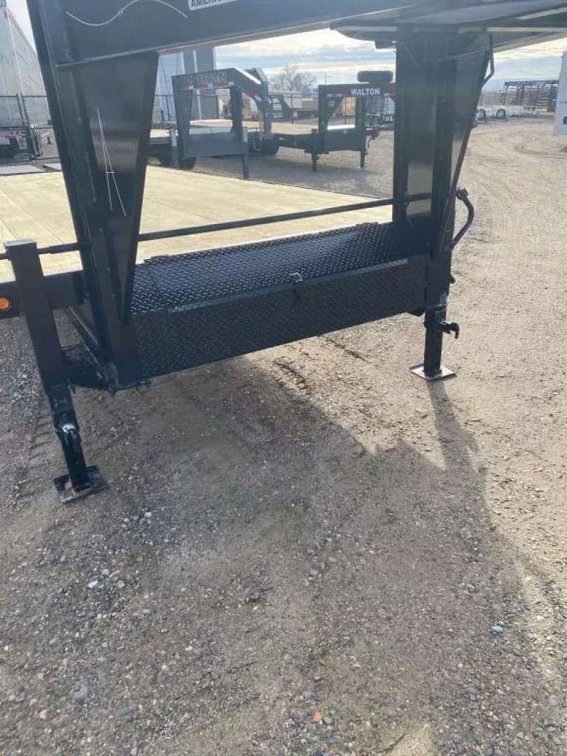 New 2026 ABU 25' 14K GOOSENECK Flatbed Trailer