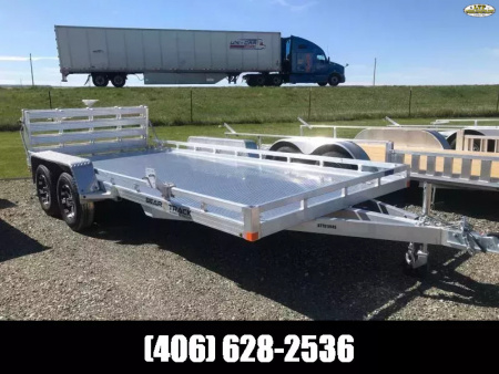 New 2025 Bear Track BTU 81 X 16' BP UTILITY TA WITH BIFOLD RAMP Utility Trailer