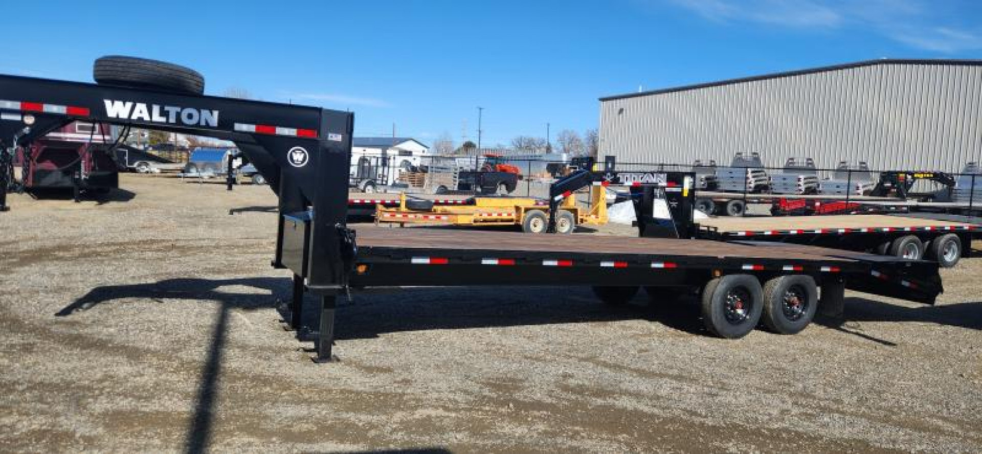 New 2025 Walton Trailers 25' SW FB W/ 5' COMBO Flatbed Trailer