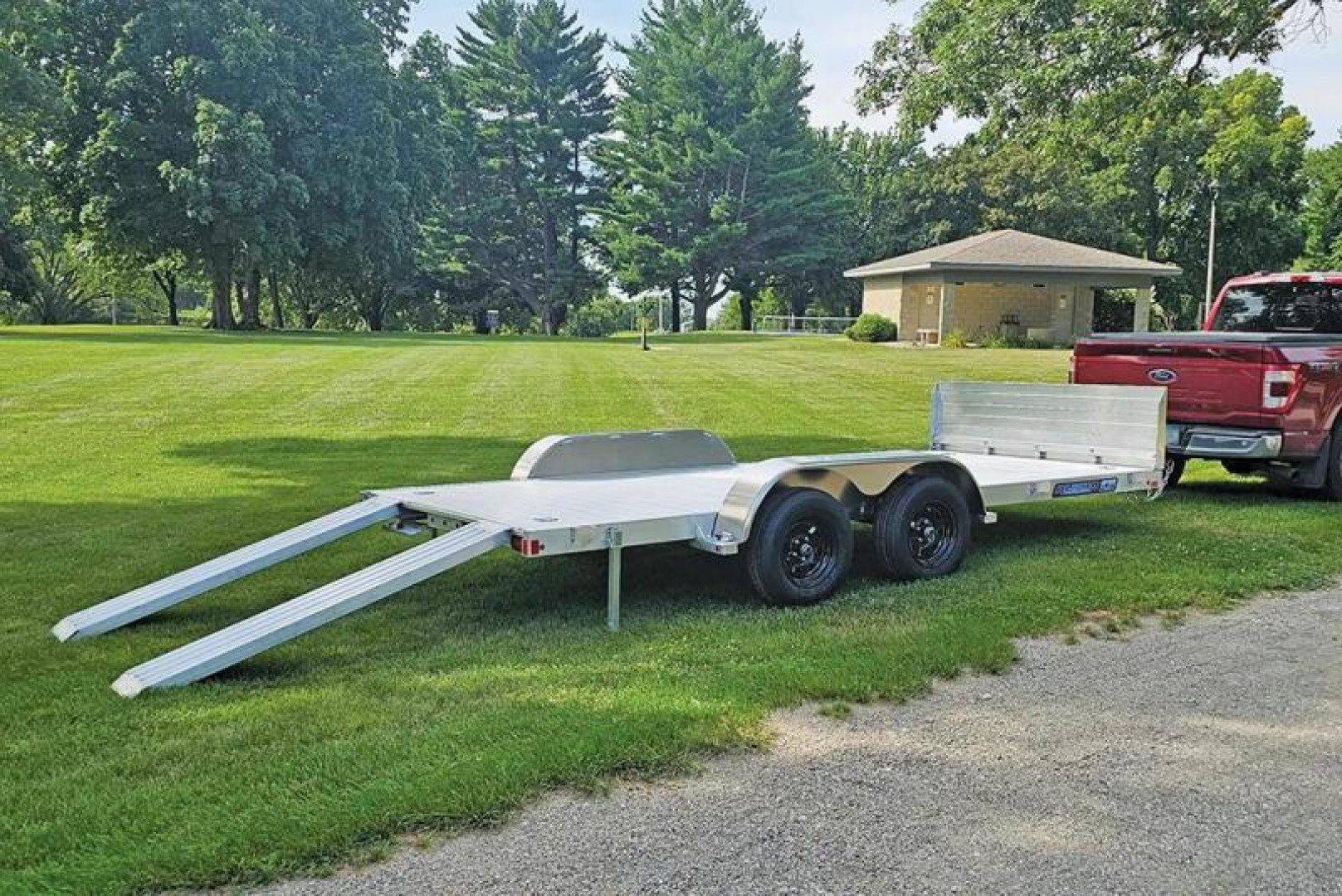 New 2026 Aluma 82 X 20 ESA WITH ROCK GUARD Car / Racing Trailer