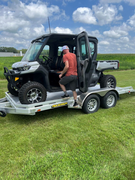 New ALUMA 7814 R TANDEM AXLE UTILITY TRAILER