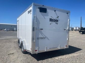 New 2025 Mission MES 7.5 X 16 SNOW Snowmobile Trailer