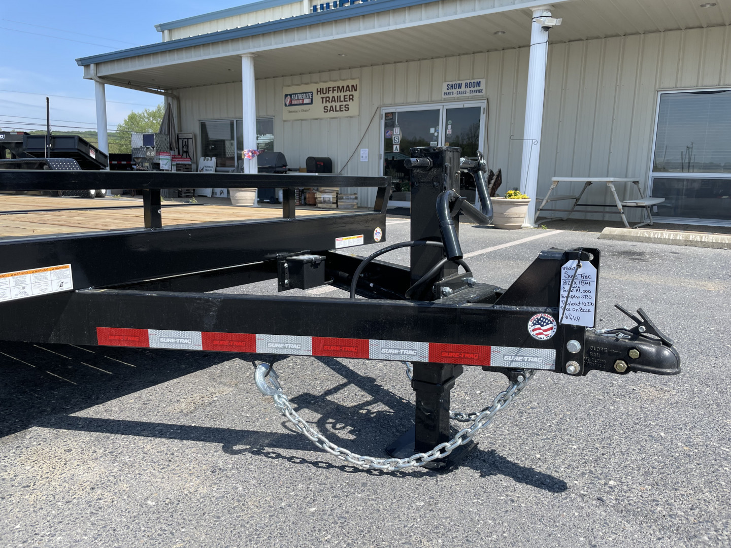 New 2025 Sure-Trac 82"X18+4 Tilt Bed Equipment Trailer