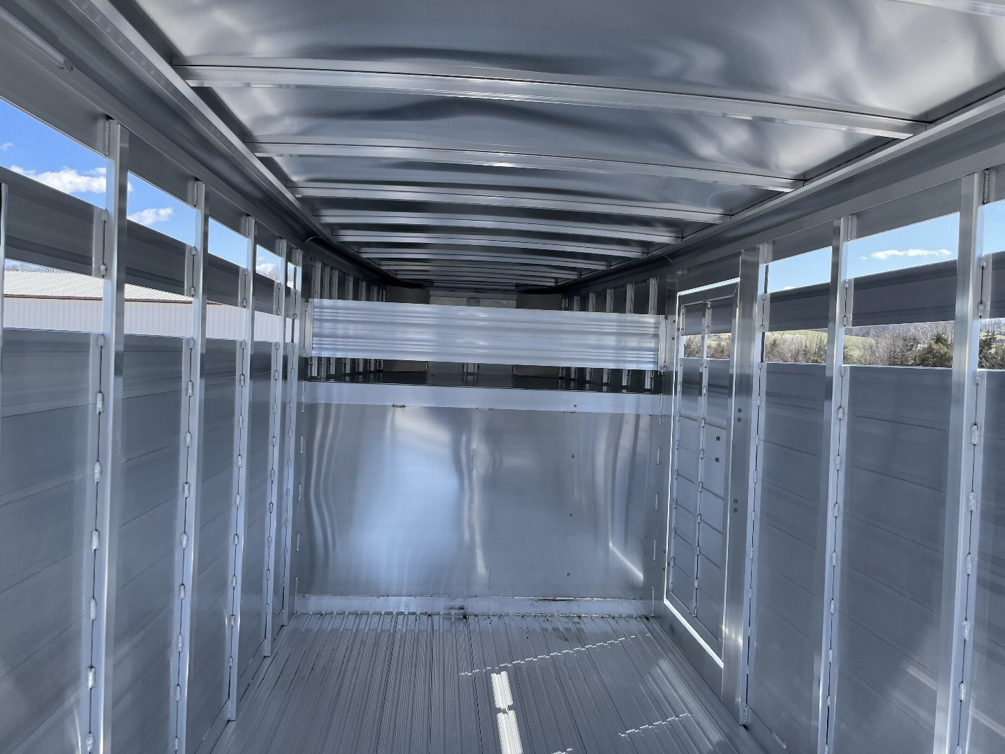 New Featherlite 6'7"x20' Aluminum Stock Trailer