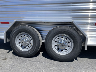 New Featherlite 6'7"x20' Aluminum Stock Trailer