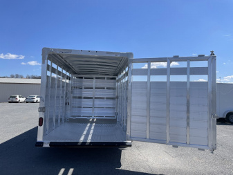 New Featherlite 6'7"x20' Aluminum Stock Trailer