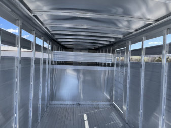 New Featherlite 6'7"x20' Aluminum Stock Trailer