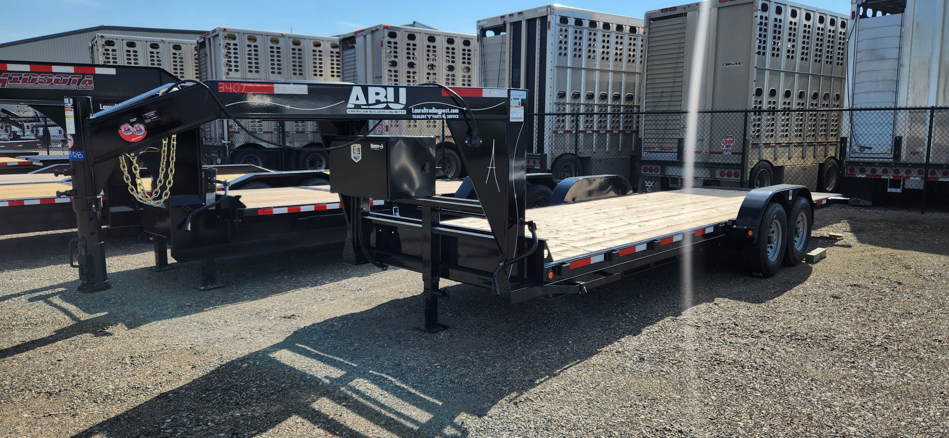 New 2026 ABU 24' LOWBOY GN Equipment Trailer