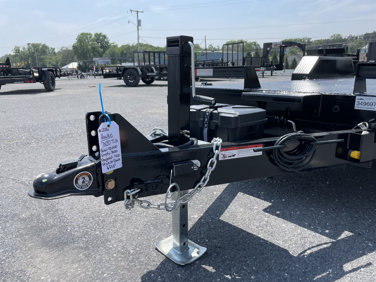 New 2026 Hawke 7X20 10K Power Tilt Equipment Trailer