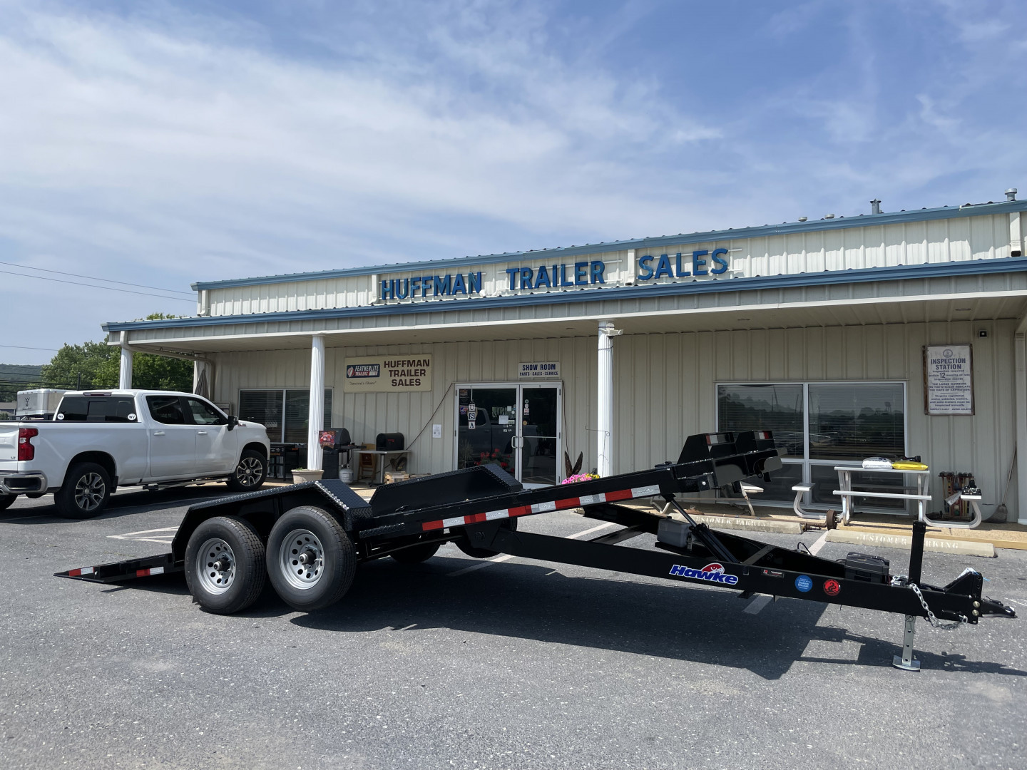 New 2026 Hawke 7X20 10K Power Tilt Equipment Trailer