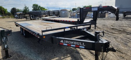 Used 2022 Iron Bull DECKOVER Flatbed Trailer