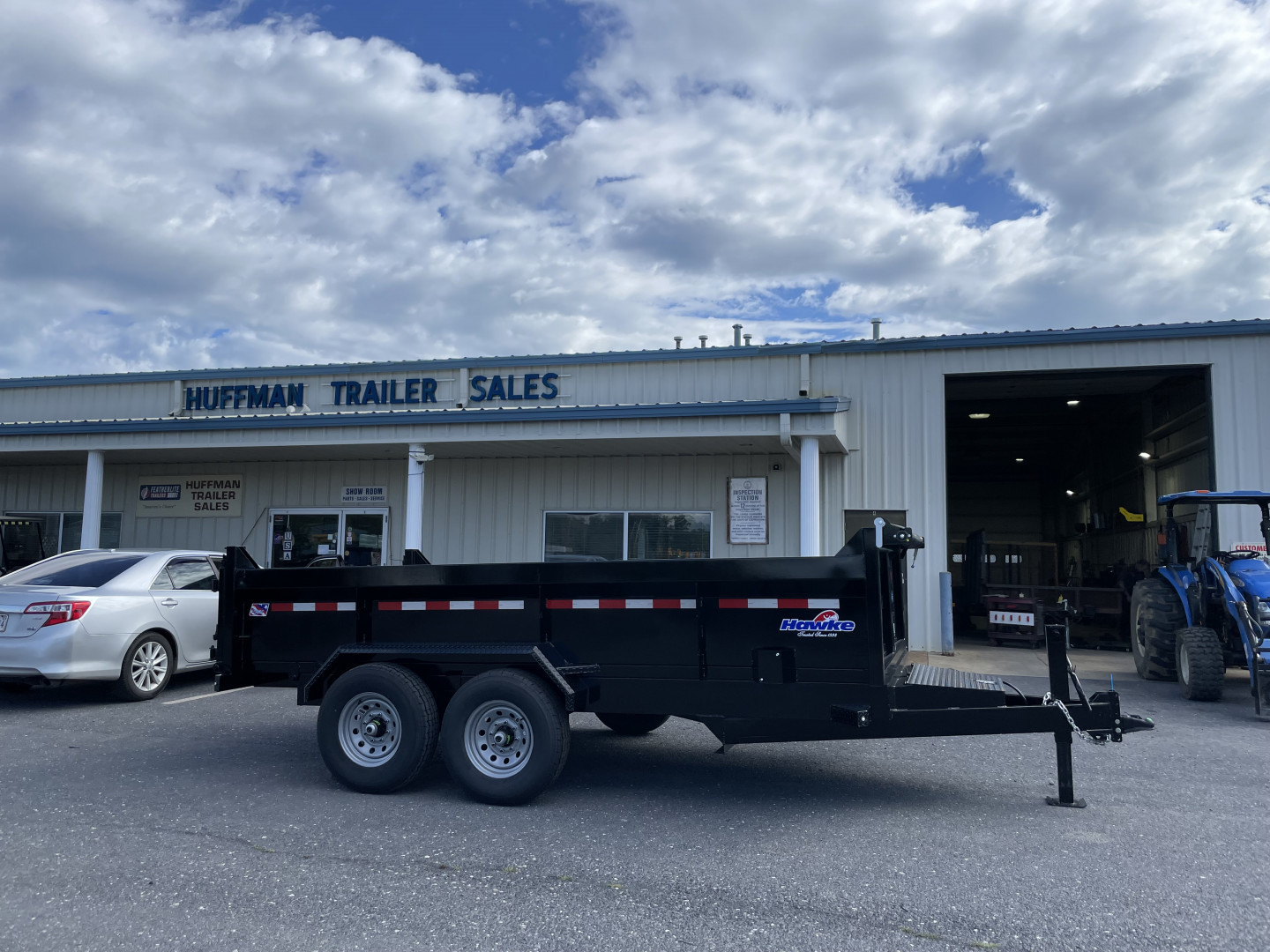 New 2025 Hawke 7X14 14K Dump Trailer