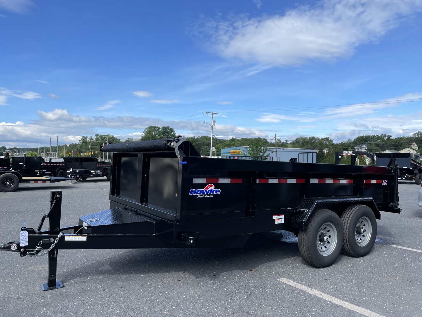New 2025 Hawke 7X14 14K Dump Trailer