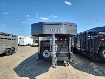 New 2025 Titan Trailer 6'8X24' Stock Trailer