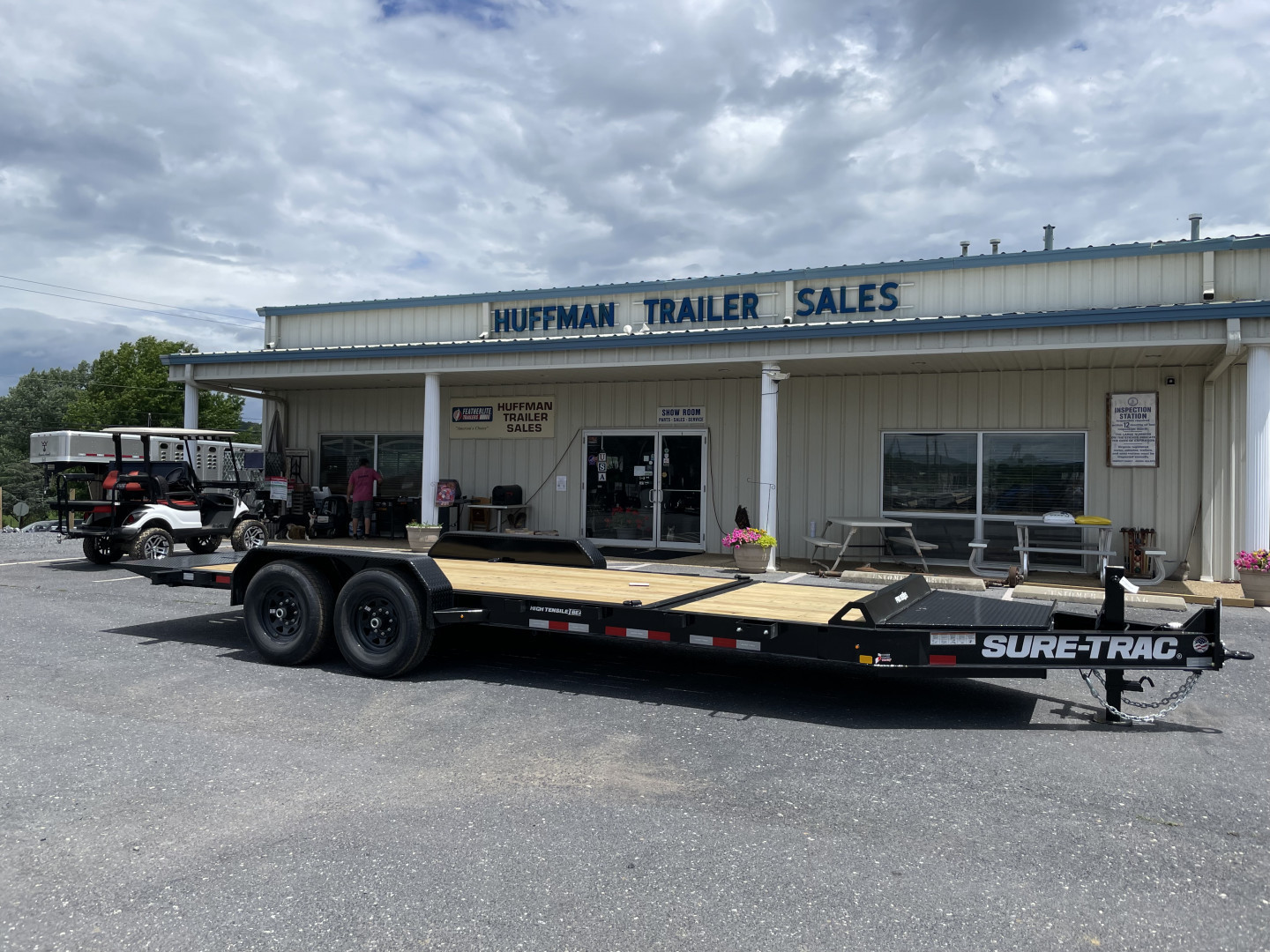 New 2025 Sure-Trac 82"X16+4 Pro Series Tilt Equipment Trailer