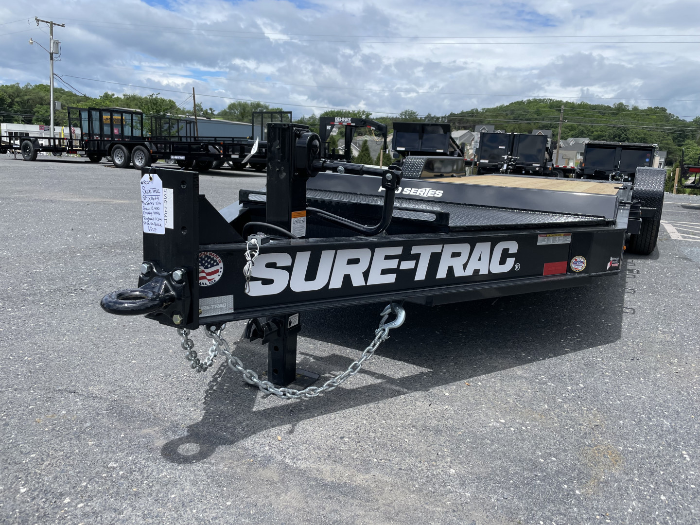 New 2025 Sure-Trac 82"X16+4 Pro Series Tilt Equipment Trailer