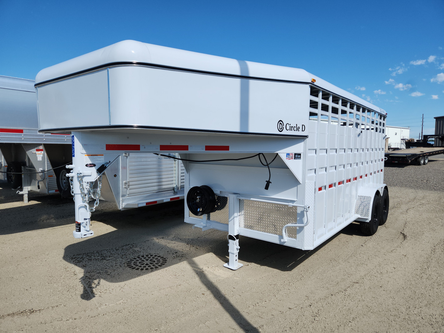 New 2025 Circle D 16' STOCK TRAILER