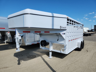 New 2025 Circle D 16' STOCK TRAILER