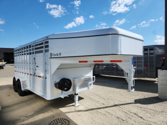 New 2025 Circle D 16' STOCK TRAILER