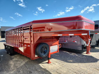 New 2025 Circle D 20' STOCK TRAILER
