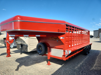 New 2025 Circle D 20' STOCK TRAILER