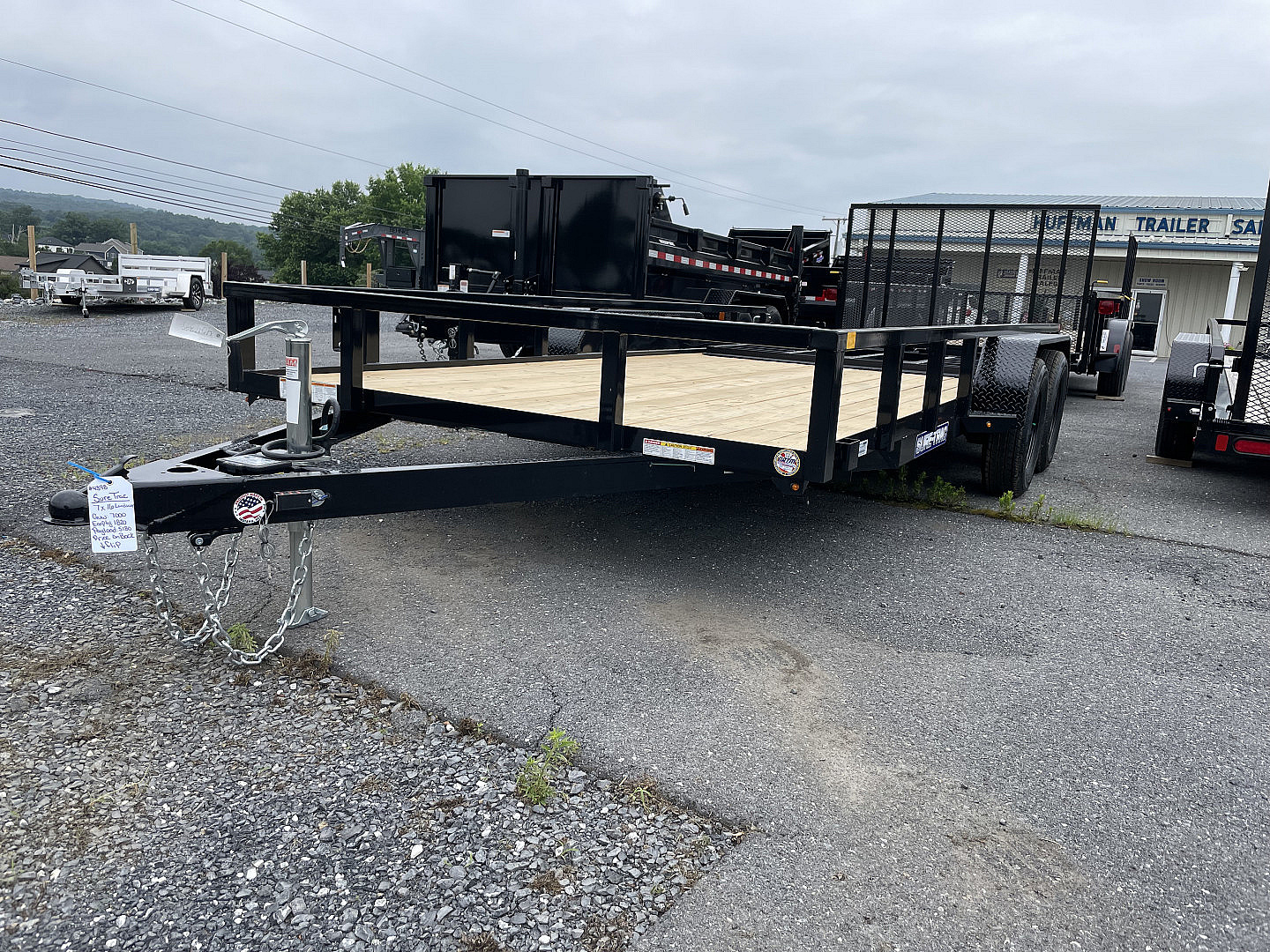 New 2025 Sure-Trac 7x16 Landscape Trailer