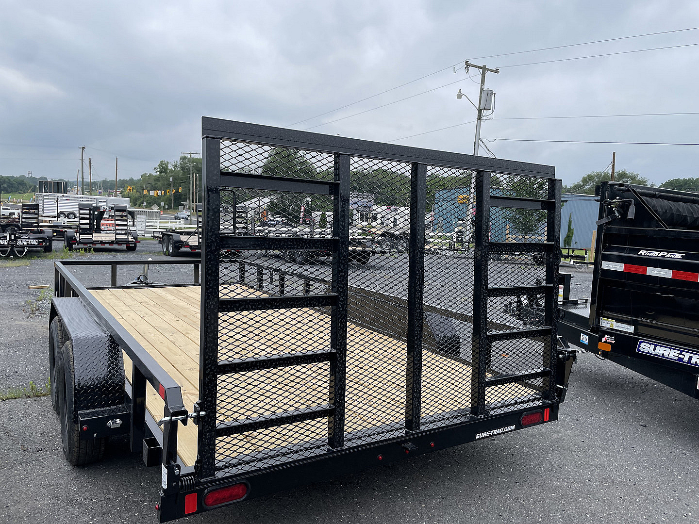 New 2025 Sure-Trac 7x16 Landscape Trailer