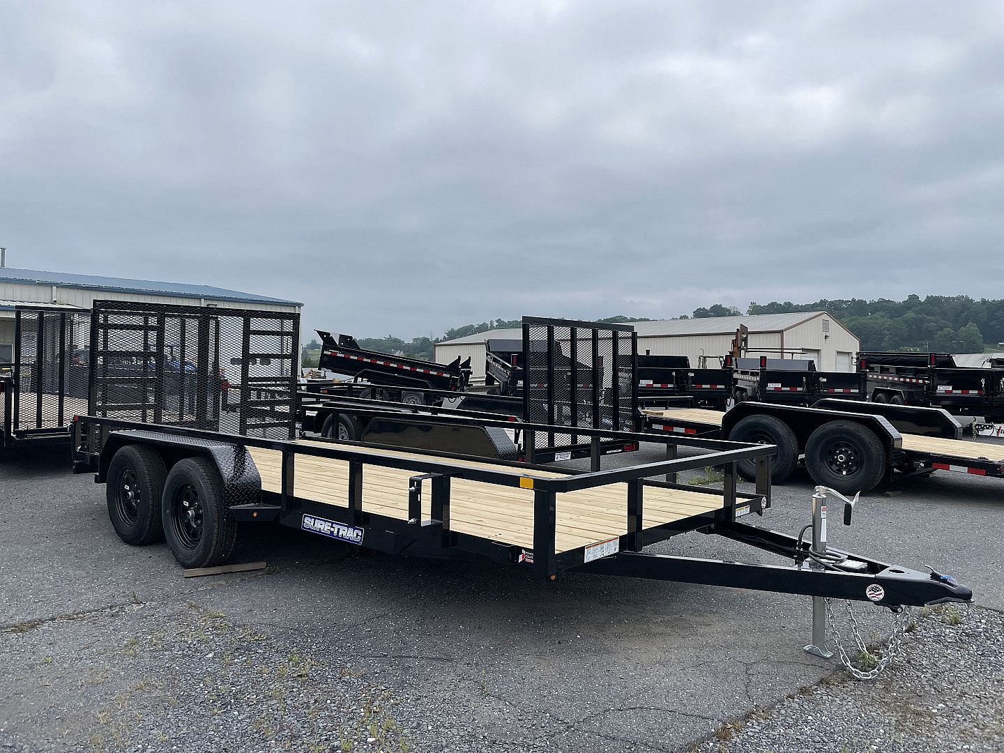 New 2025 Sure-Trac 7x16 Landscape Trailer