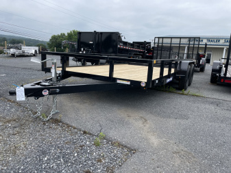 New 2025 Sure-Trac 7x16 Landscape Trailer