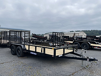 New 2025 Sure-Trac 7x16 Landscape Trailer