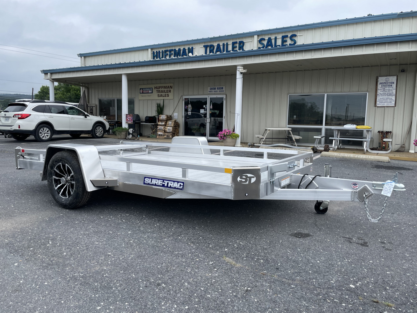 New 2025 Sure-Trac 7X12 Aluminum Utility Trailer