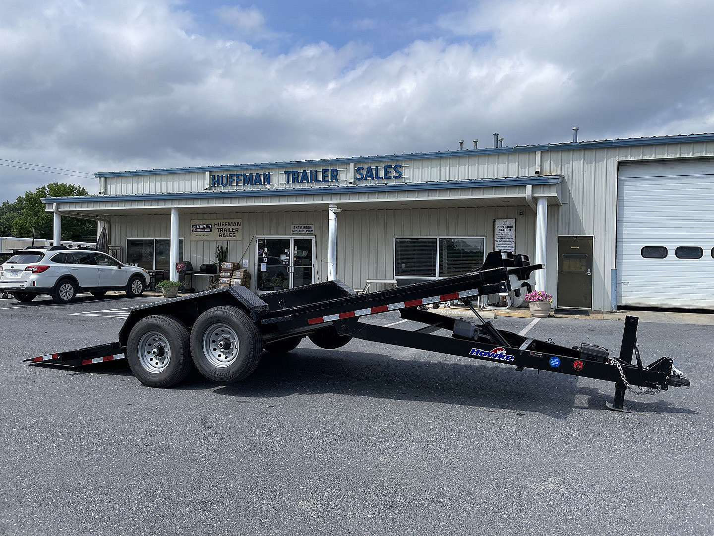 New 2026 Hawke 7X20 Power Tilt Equipment Trailer