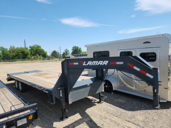 Used 2024 Lamar Trailers 25' FS022527 Flatbed Trailer