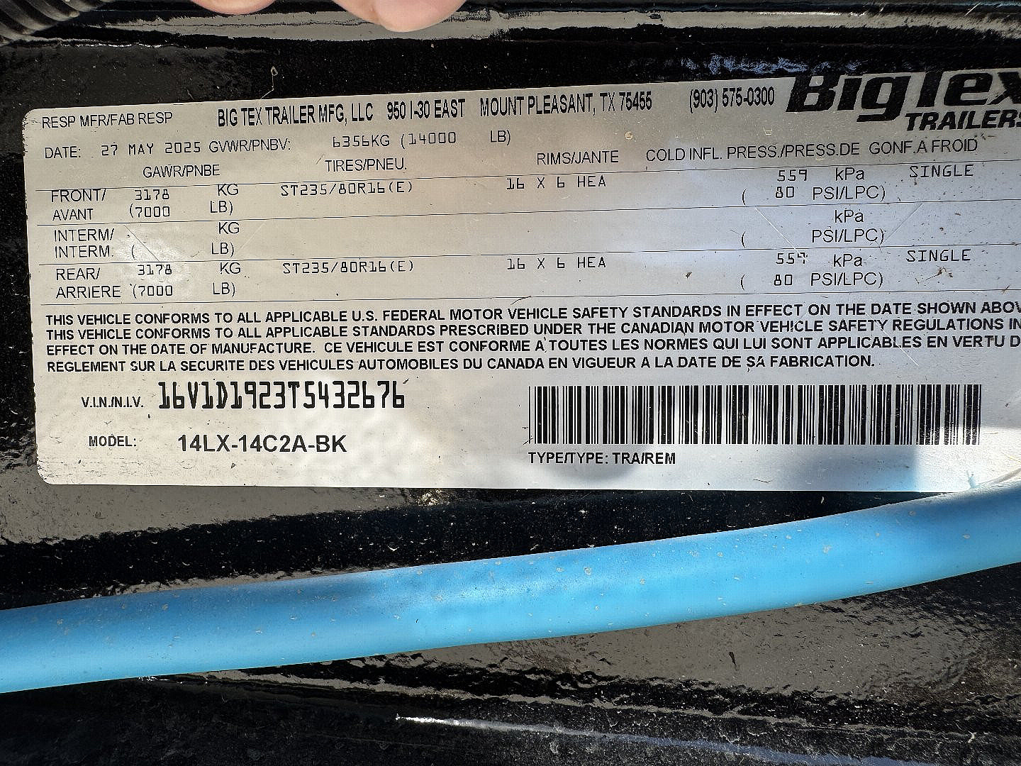 New 2026 Big Tex Trailers 14LX-14 Dump Trailer