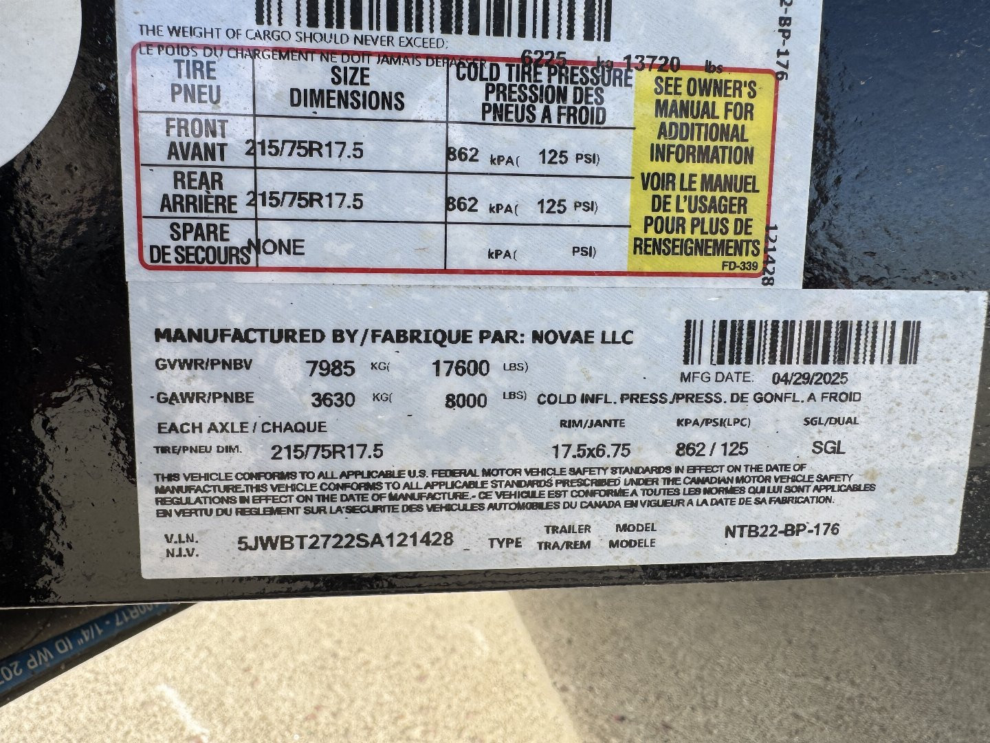 New 2025 Midsota TB-22 17.6K Tilt Trailer