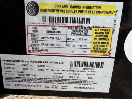 New 2025 Midsota TBHD-24 24' Tilt Equipment Trailer