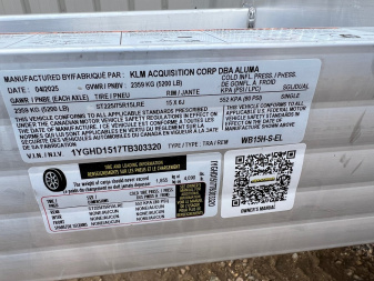 New 2026 Aluma 15' UTV WB15H Utility Trailer