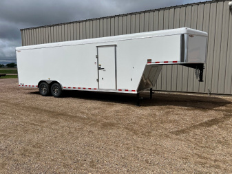 New 2025 H and H Trailer 24 Gooseneck  V-Nose Cargo / Enclosed Trailer