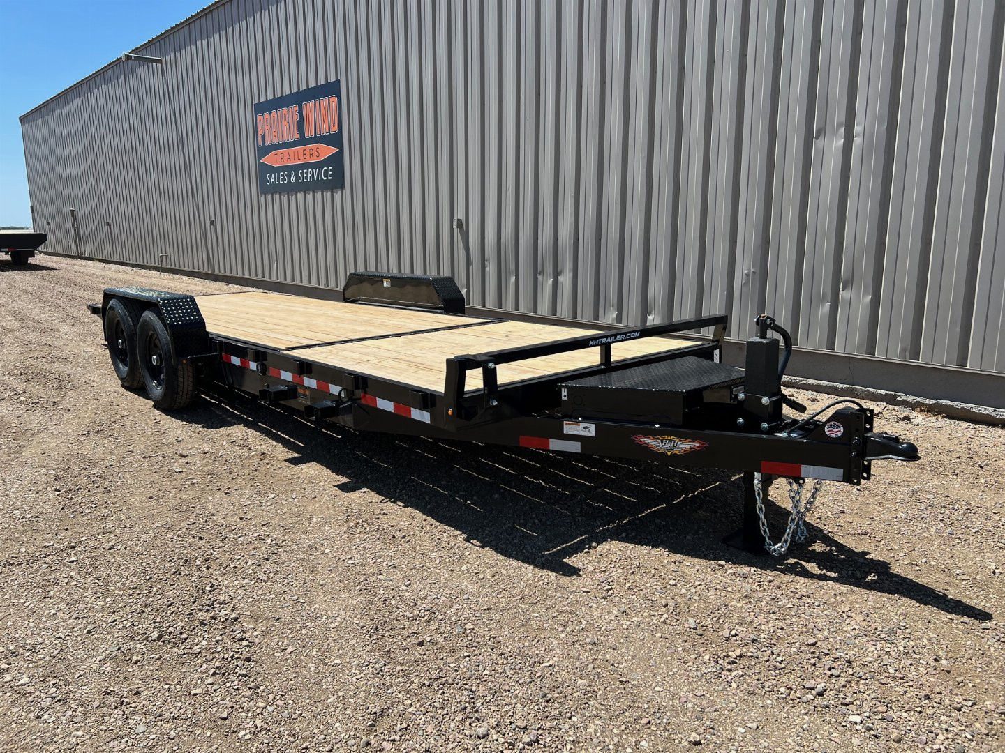 New 2025 H & H 22' Tiltbed Equipment Trailer 16' + 6'