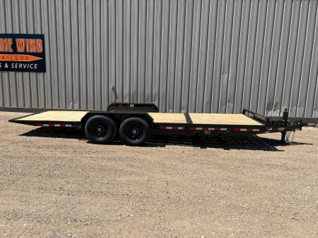 New 2025 H & H 22' Tiltbed Equipment Trailer 16' + 6'
