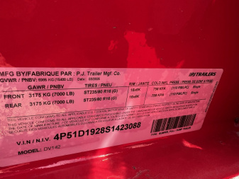 New 2025 PJ Trailers 14 Low Profile Dump Trailer - DV VOYAGER