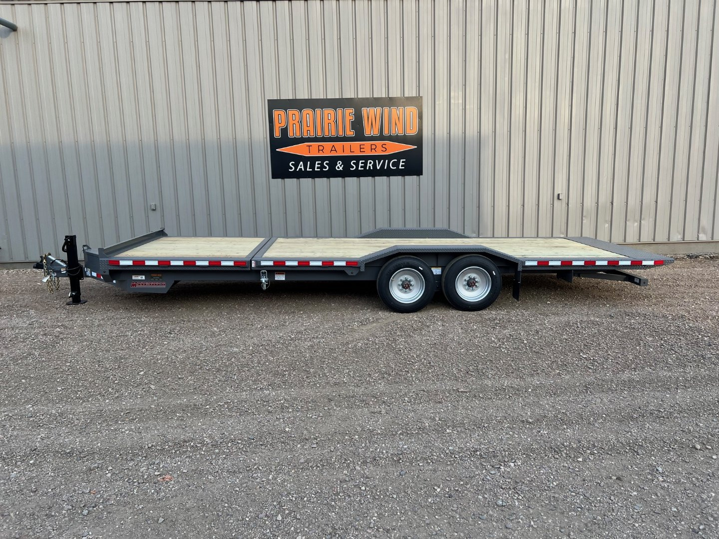 New 2025 Midsota 24 TBWB-24 Wide Body Tilt Equipment Trailer