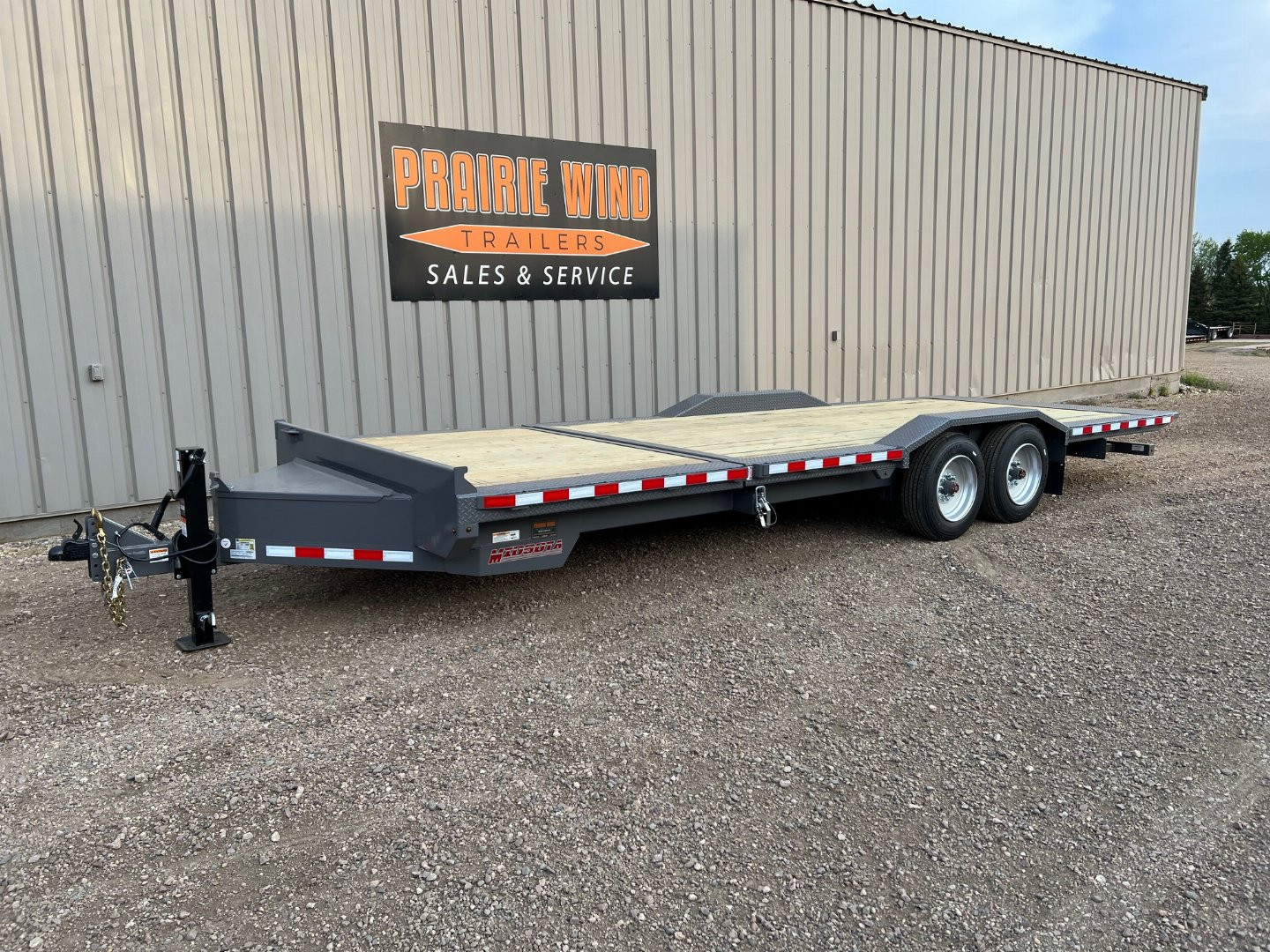 New 2025 Midsota 24 TBWB-24 Wide Body Tilt Equipment Trailer