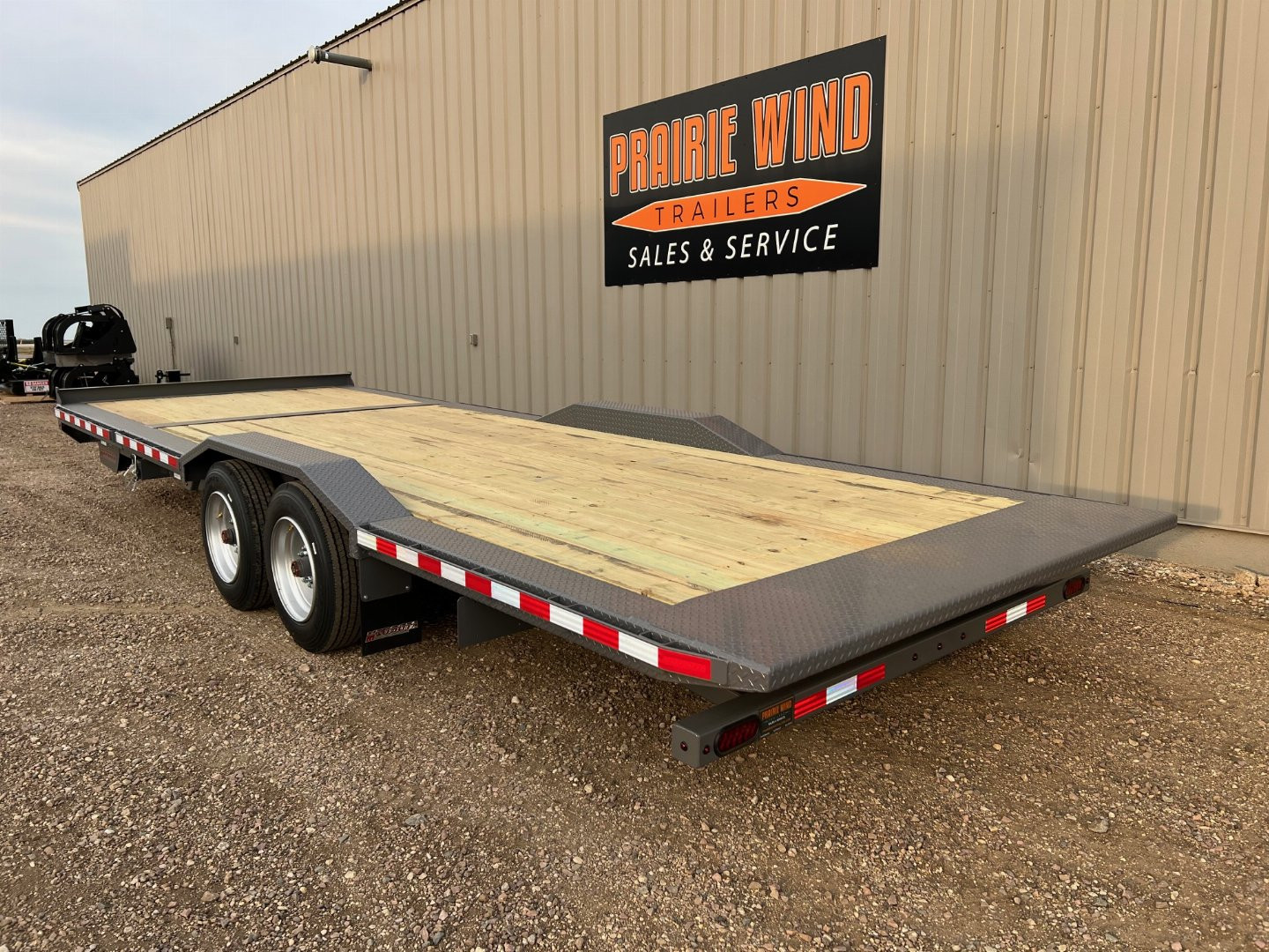 New 2025 Midsota 24 TBWB-24 Wide Body Tilt Equipment Trailer