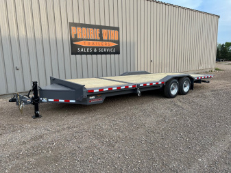 New 2025 Midsota 24 TBWB-24 Wide Body Tilt Equipment Trailer
