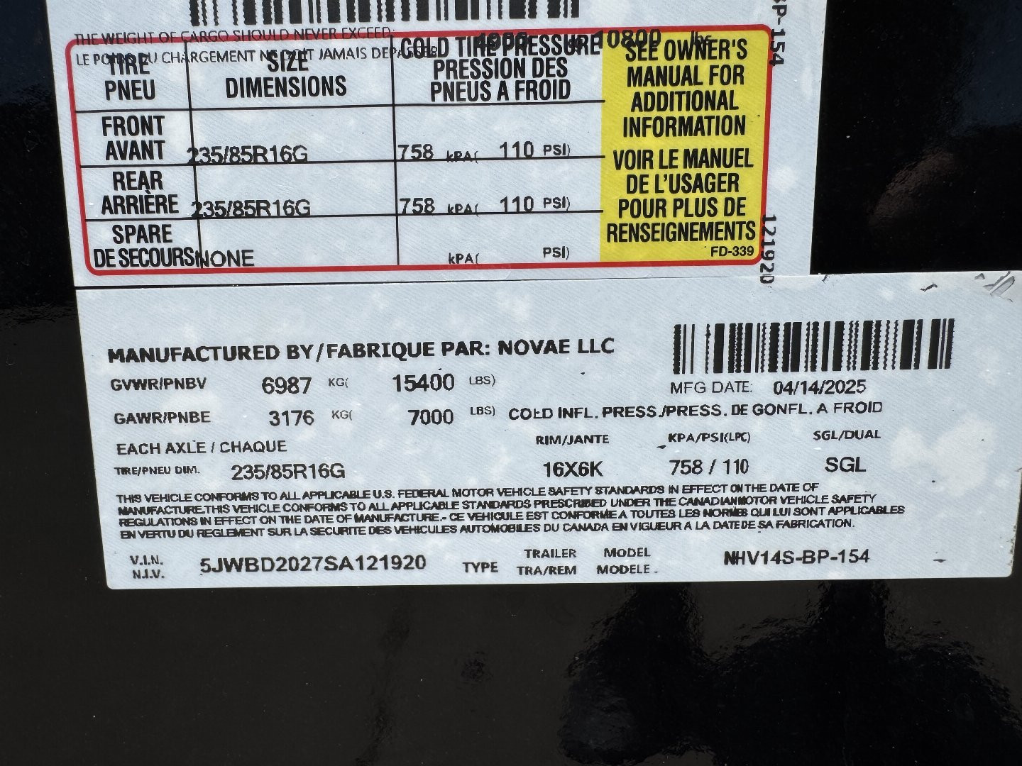 New 2025 Midsota HV14 15.4K Dump Trailer