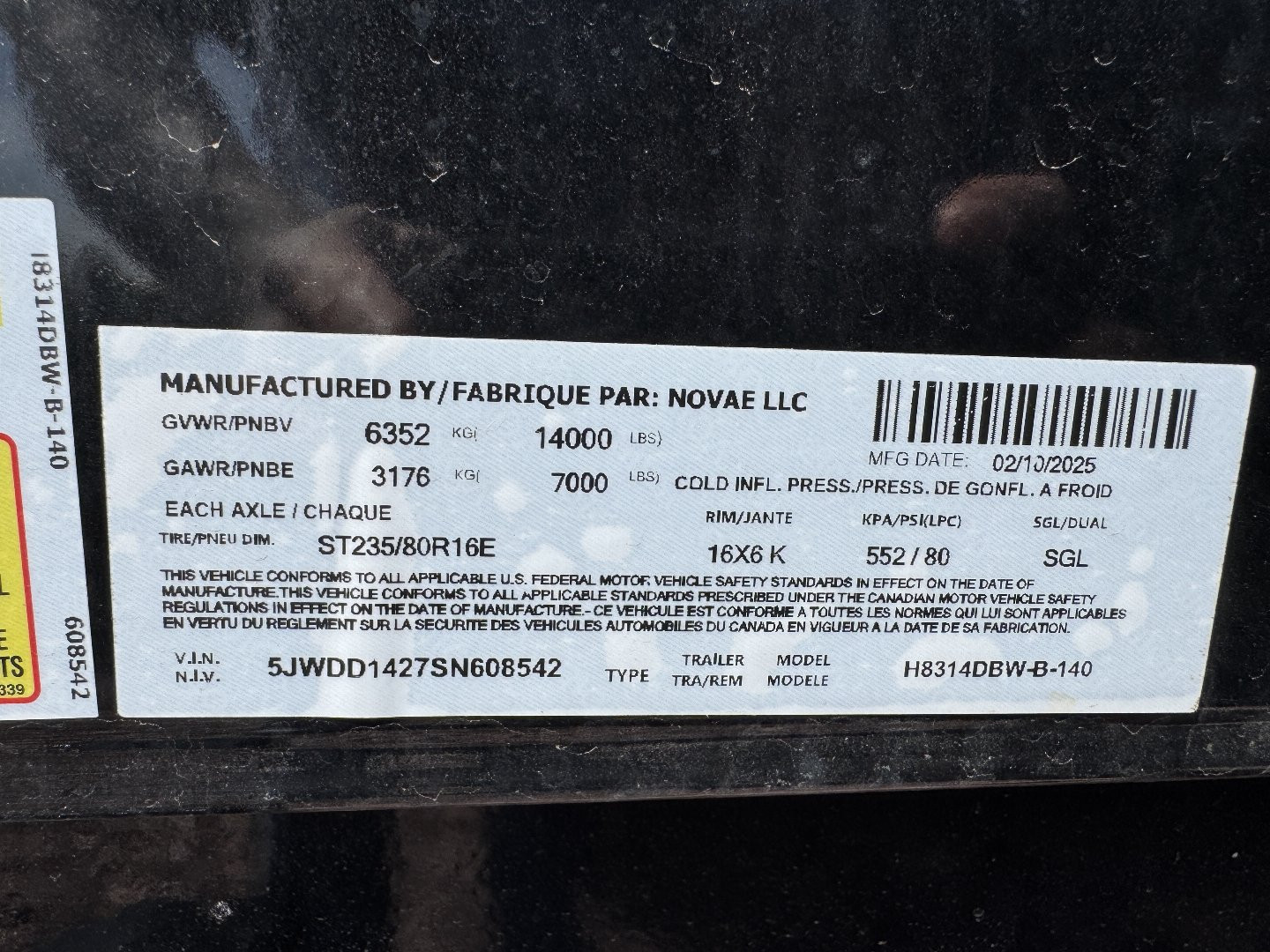 New 2025 H&H Trailers DBW14 14K Dump Trailer